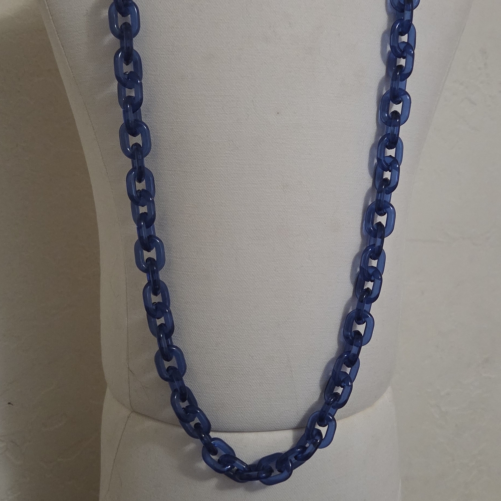 Blue Chain Necklace